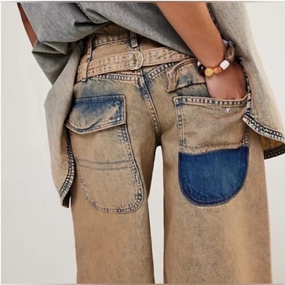 Free People Denim - NEW We The Free Waterfalls Baggy
Wide-Leg Jeans